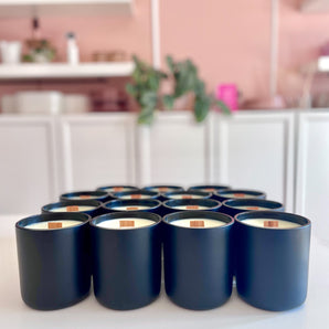 Signature Matte Black Candle - bells box collective